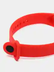 Красный силиконовый ремешок для Xiaomi Mi Band 5/6/7 ксяоми ми бэнд