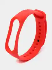 Красный силиконовый ремешок для Xiaomi Mi Band 5/6/7 ксяоми ми бэнд