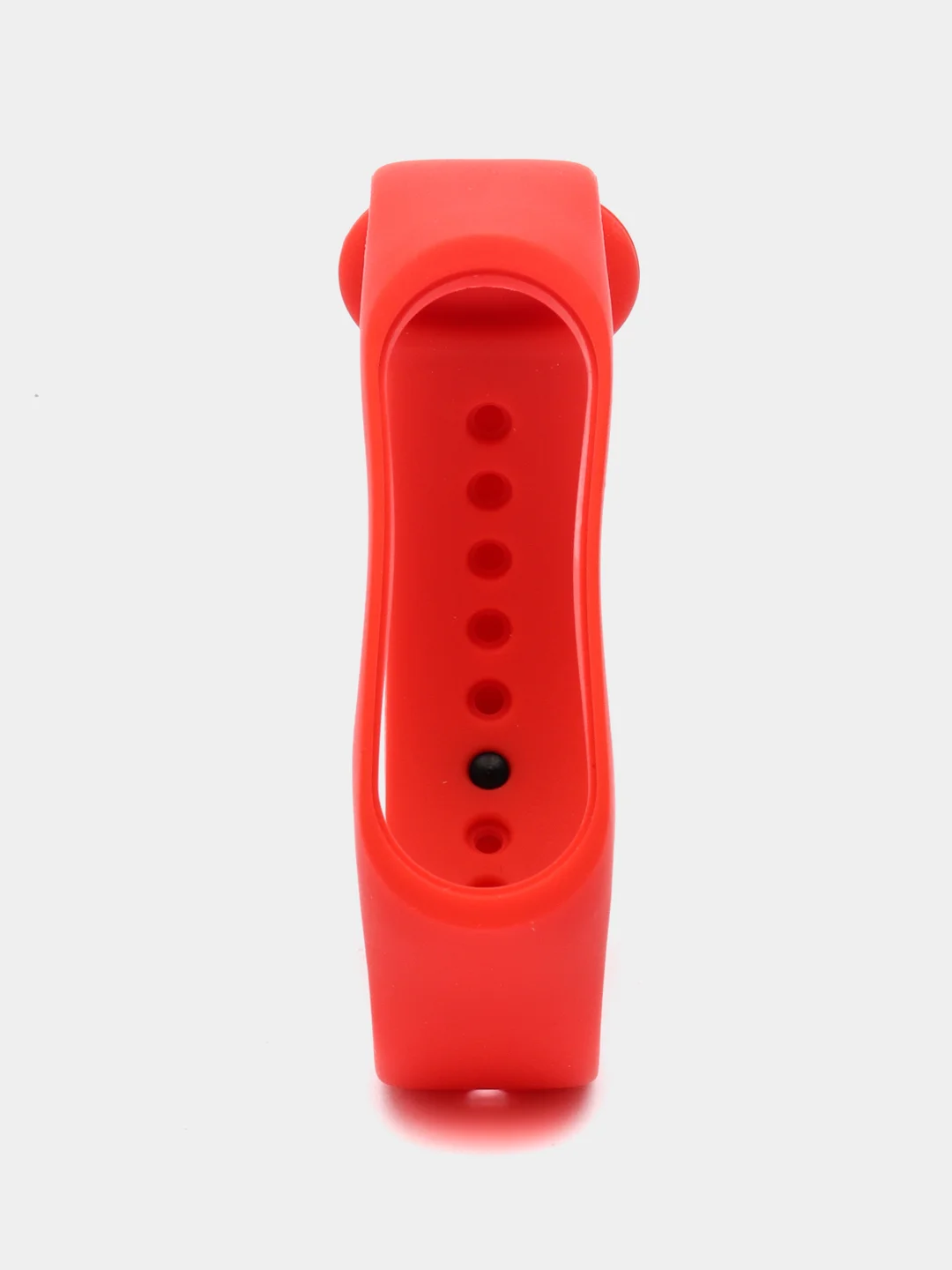 Красный силиконовый ремешок для Xiaomi Mi Band 5/6/7 ксяоми ми бэнд