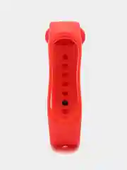 Красный силиконовый ремешок для Xiaomi Mi Band 5/6/7 ксяоми ми бэнд