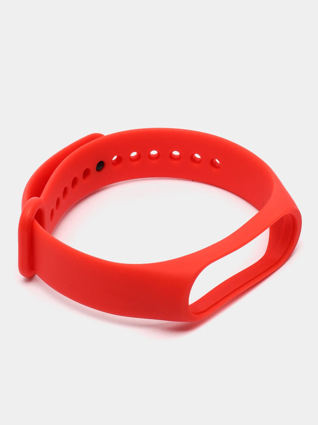 Красный силиконовый ремешок для Xiaomi Mi Band 5/6/7 ксяоми ми бэнд