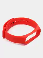 Красный силиконовый ремешок для Xiaomi Mi Band 5/6/7 ксяоми ми бэнд