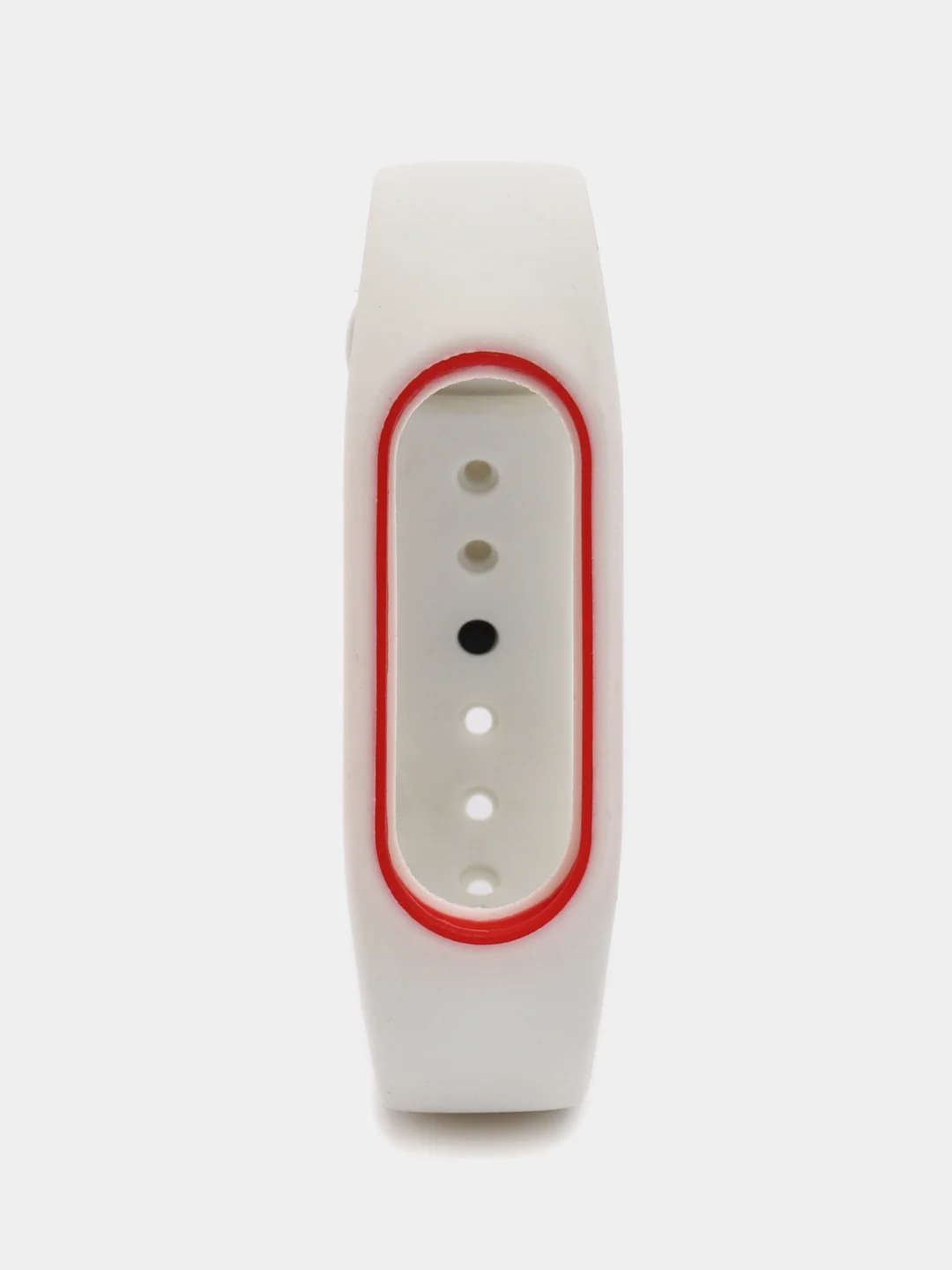 Бордовый силиконовый ремешок на Xiaomi Mi Band 2