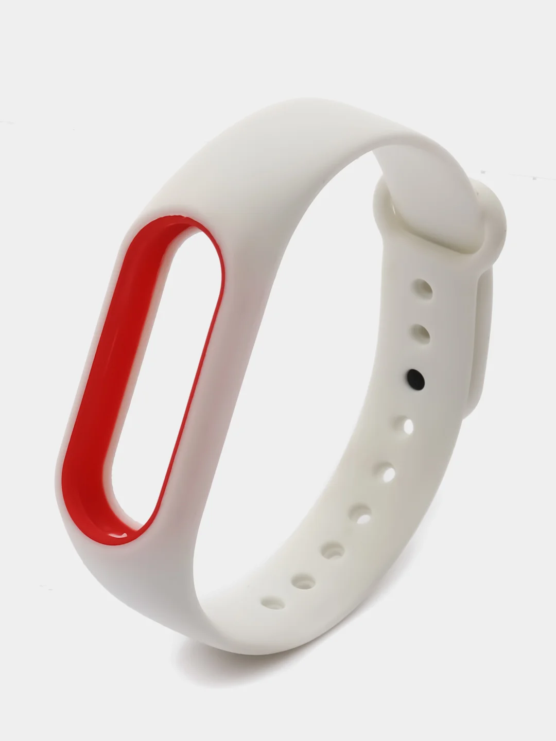 Бордовый силиконовый ремешок на Xiaomi Mi Band 2