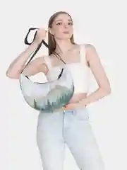 Хаки сумка хобо женская через плечо