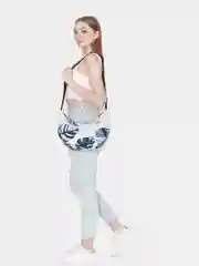 Зелёный хаки сумка хобо женская через плечо