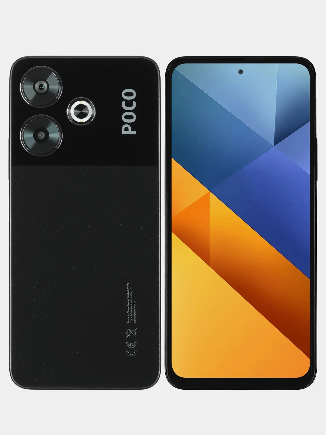 Черный смартфон POCO M6, 6/128GB