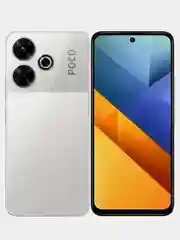 Серебряный смартфон POCO M6, 6/128GB