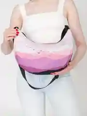 Конфетный сумка хобо женская через плечо