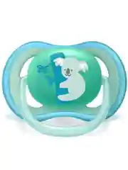 Силиконовые пустышки Philips Avent SCF349/10 ultra air, 2 шт, зеленый/синий