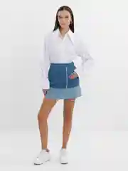 Женская белая рубашка, базовая, с завязками на рукавах MARY SVE