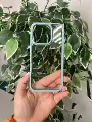 Зеленый прозрачный чехол для Apple iPhone 16 Pro / Айфон 16 Про с силиконовым кантом Crystal Case