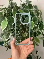 Зеленый прозрачный чехол для Apple iPhone 16 Pro / Айфон 16 Про с силиконовым кантом Crystal Case