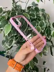 Розовый прозрачный чехол для Apple iPhone 16 / Айфон 16 с силиконовым кантом Crystal Case