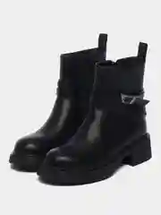 Черный женские ботинки, осенние