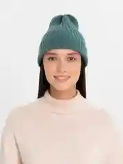 Зеленый шапка бини женская