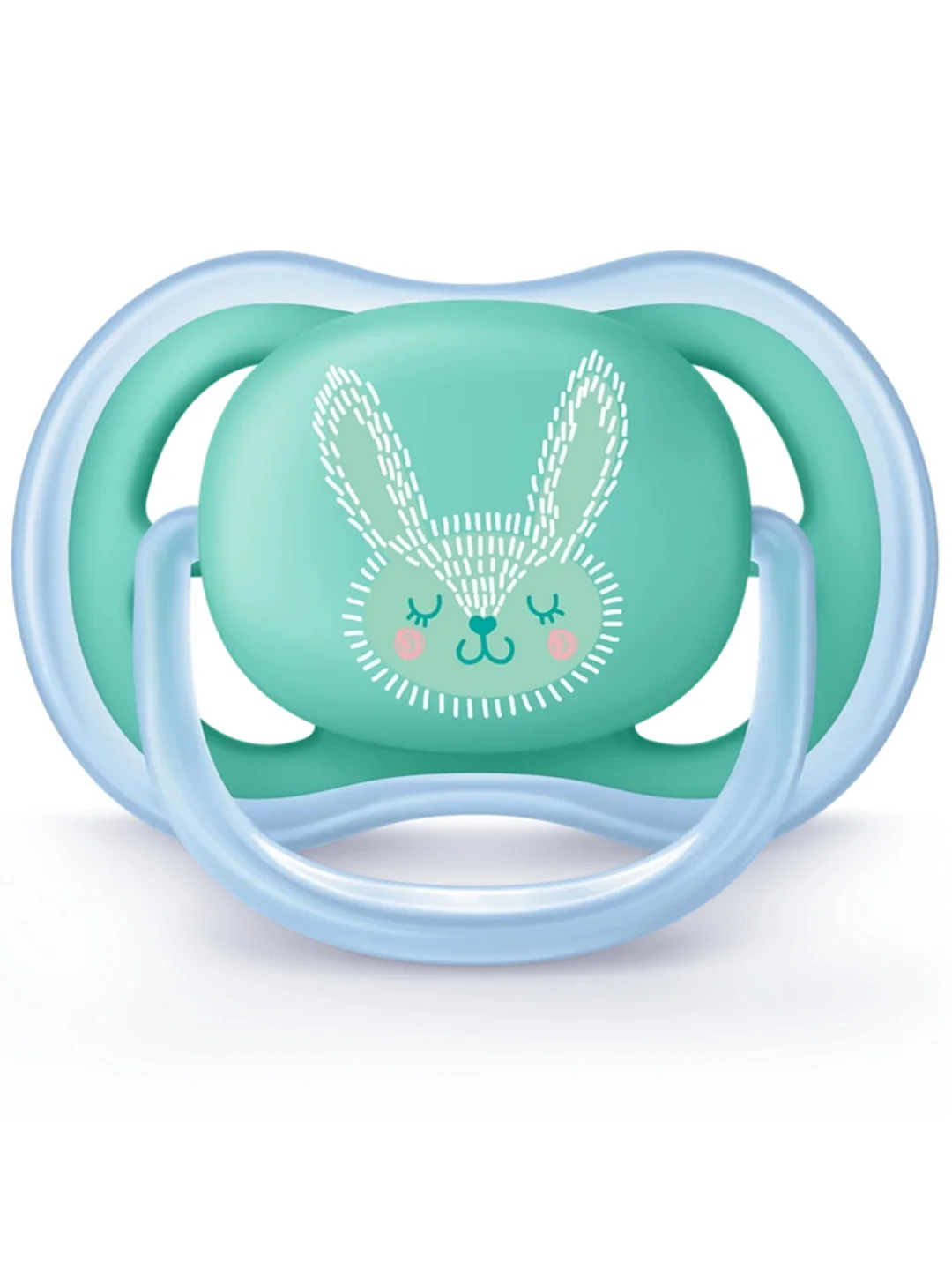 Силиконовые пустышки Philips Avent SCF344/23 ultra air, 2 шт, синий/зеленый