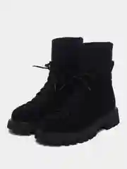 Угольный женские ботинки, осенние