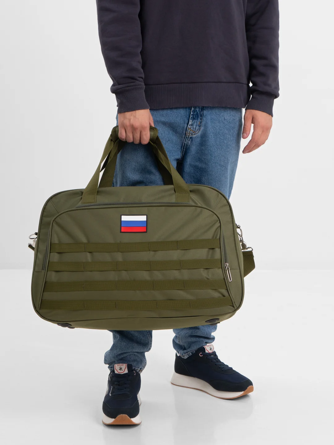 Зеленый сумка дорожная размеры 55х35х17 см