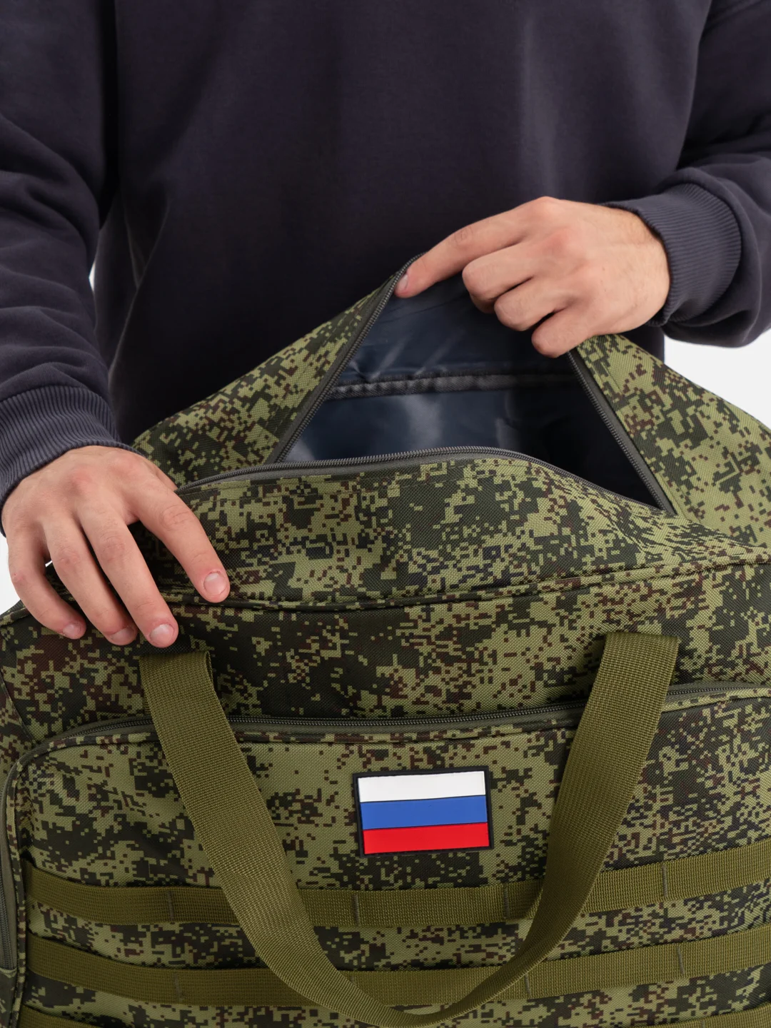 Хаки сумка дорожная размеры 55х35х17 см