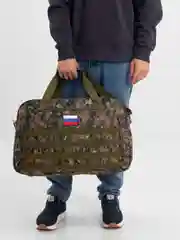 Коричневый сумка дорожная размеры 55х35х17 см