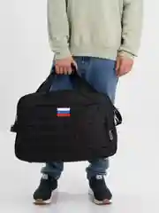 Черный сумка дорожная размеры 55х35х17 см