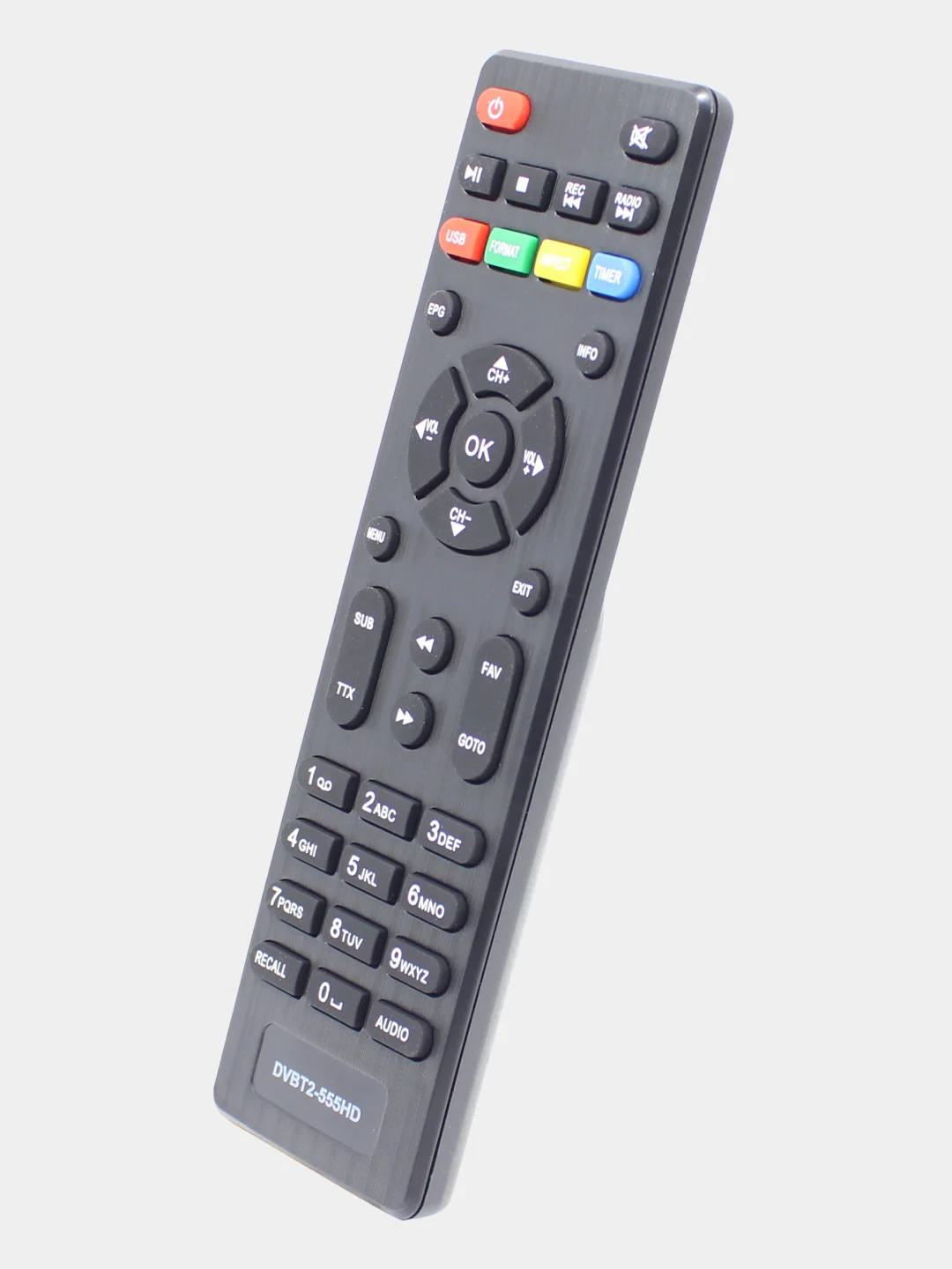Пульт DVBT2-555HD для ресивера LUMAX
