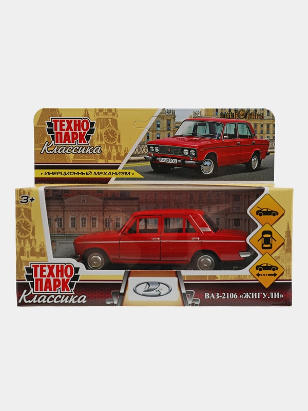 Игрушка Технопарк "Машина ВАЗ-2106 ЖИГУЛИ", 12 см