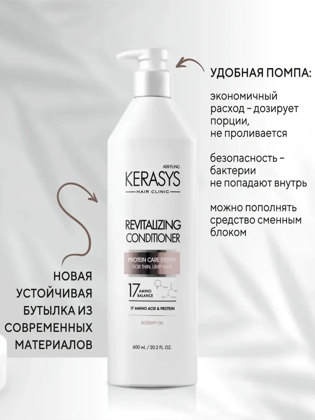 Кондиционер-бальзам для волос Kerasys Оздоравливающий, 600 мл