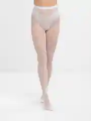 Бежевый меланж колготки женские