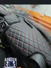 Красный накидка на панель Лада Гранта FL с 2018г экокожа