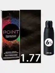 POINT. ПРОМО Краска для волост №1.77, Чёрный корич интенсив + 6% оксид, 100/100мл
