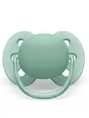 Силиконовая пустышка Philips Avent SCF091/03 Ultra Soft, 2 шт, 0-6 мес., оранжевый/зеленый