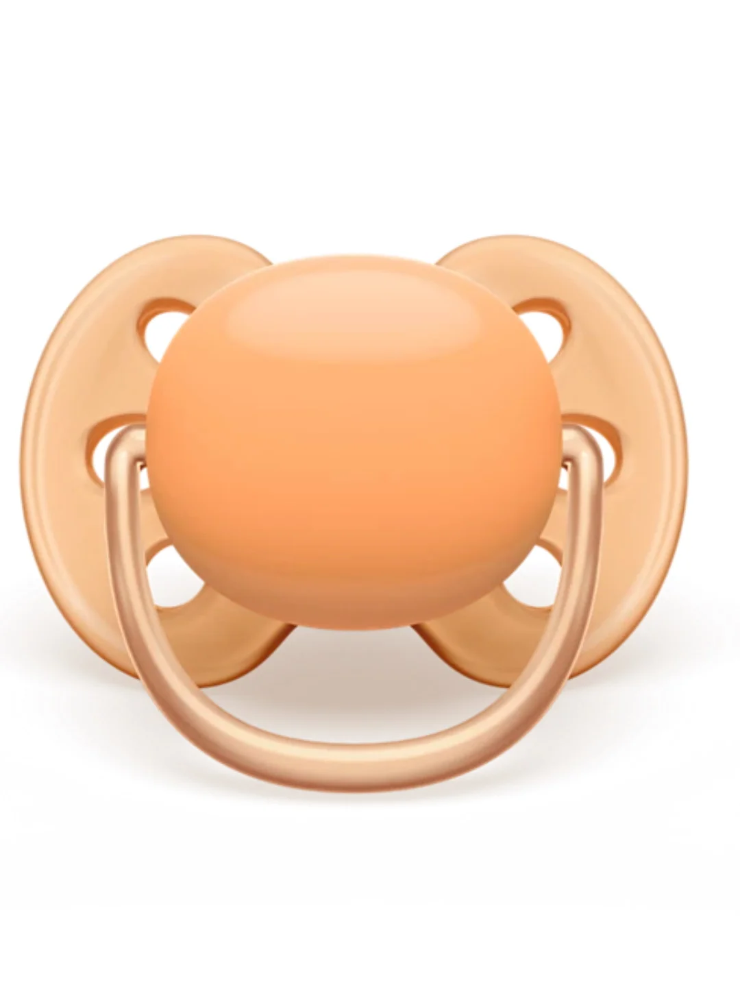 Силиконовая пустышка Philips Avent SCF091/03 Ultra Soft, 2 шт, 0-6 мес., оранжевый/зеленый