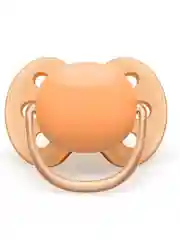 Силиконовая пустышка Philips Avent SCF091/03 Ultra Soft, 2 шт, 0-6 мес., оранжевый/зеленый