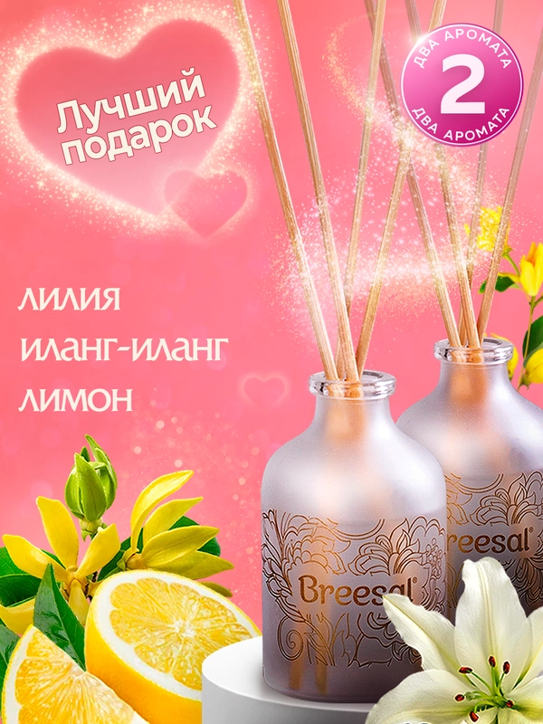 Диффузор для дома с палочками, 40мл 2 шт