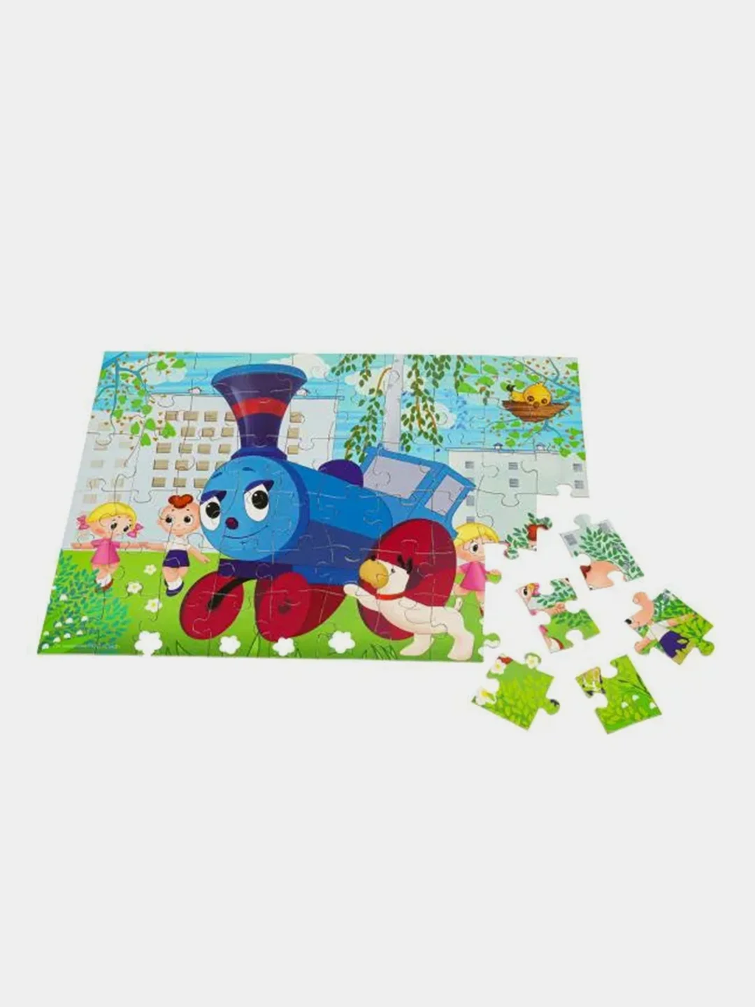 Пазл  Умные игры "Паровозик из Ромашкова", 60 деталей, 5+