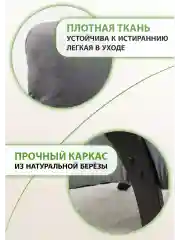 Серый кресло мягкое в гостиную для отдыха "Модель 61", 3 цвета