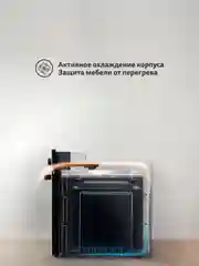 Серебряный электрический духовой шкаф B6ER56070 B6EM56070 B6EB56070 (7 режимов, конвекция, гриль)