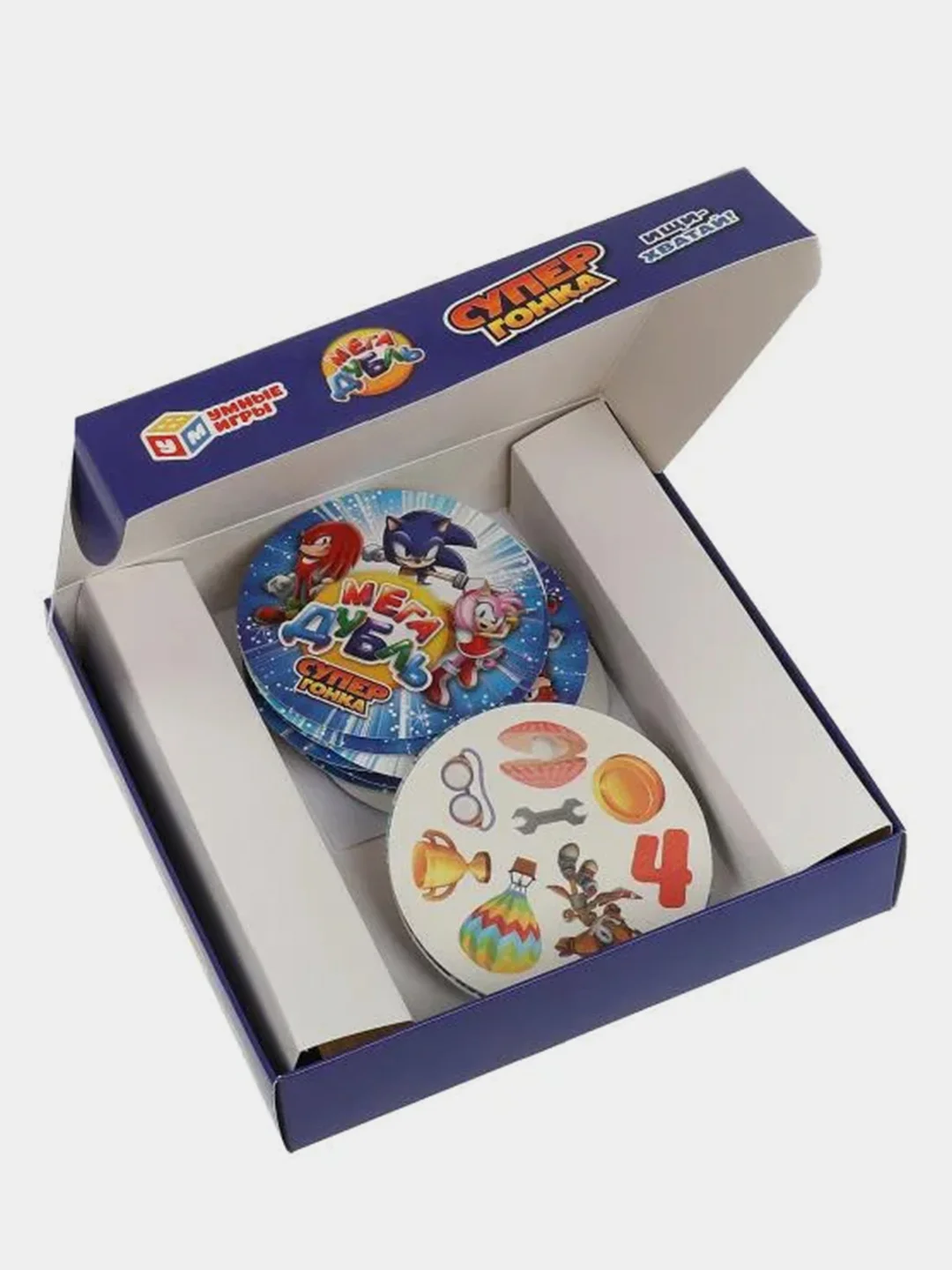 Настольная игра Умные игры "Мега Дубль. Супергонка", 5+