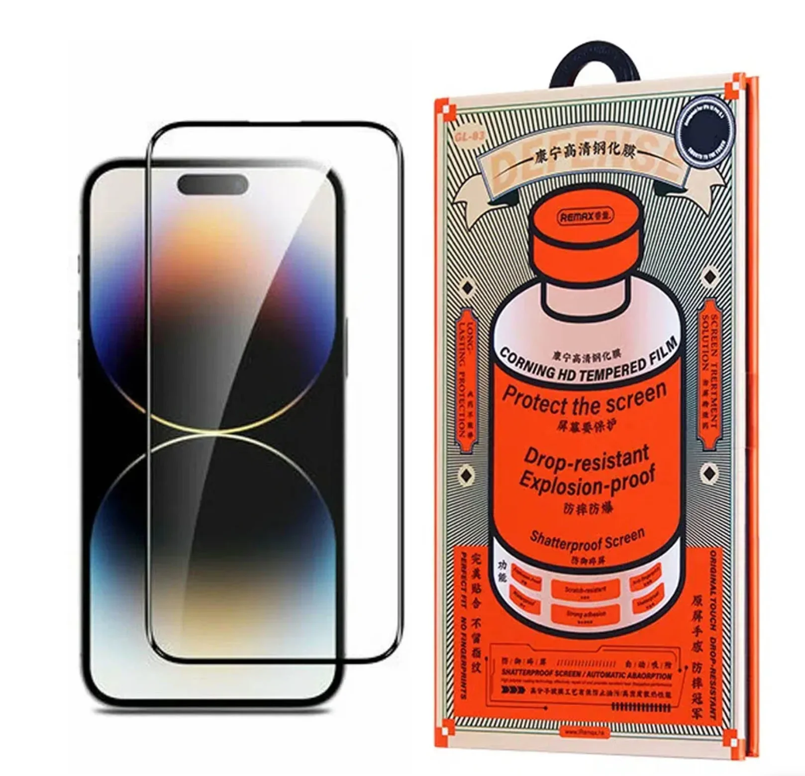 Синий защитное стекло для iPhone XR, 11, 12, 13 mini, 13 Pro Max, 14 Pro Max, 15 Pro, Max