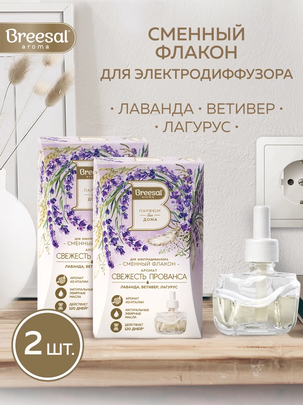 Сменный флакон для электрического диффузора, 2 шт