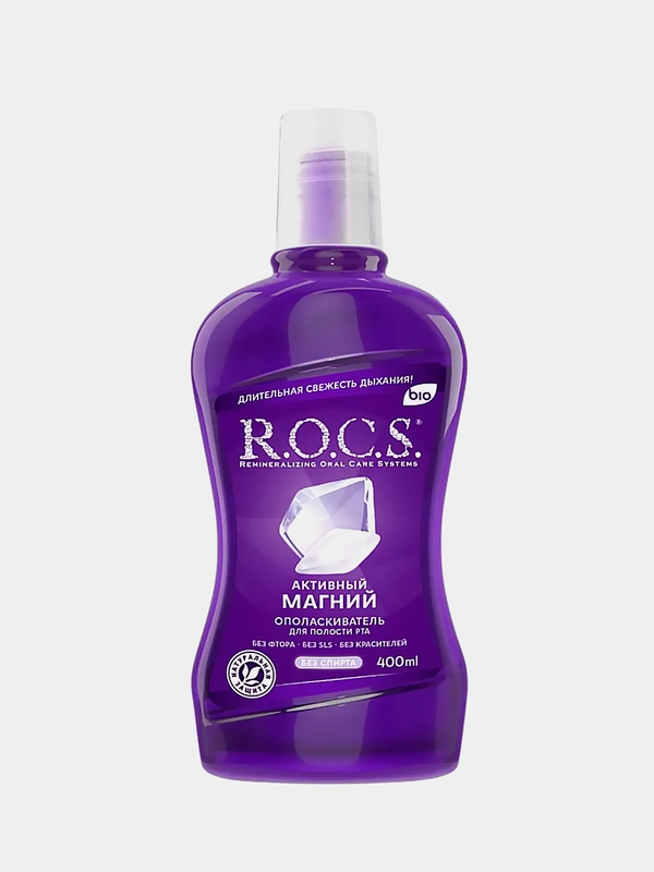 Ополаскиватель для рта R.O.C.S. "Активный Магний", 400 мл