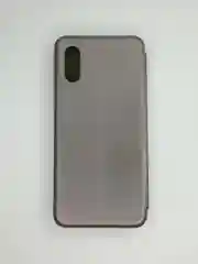 Серебряный чехол книжка Samsung Galaxy A02, Самсунг Галакси А02