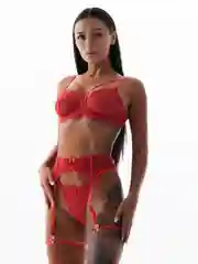 Красный комплект нижнего белья