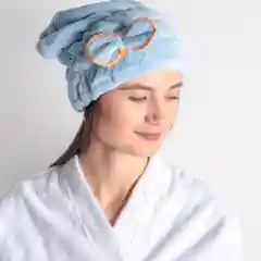 Чалма для сушки волос Доляна, микрофибра, цвет МИКС
