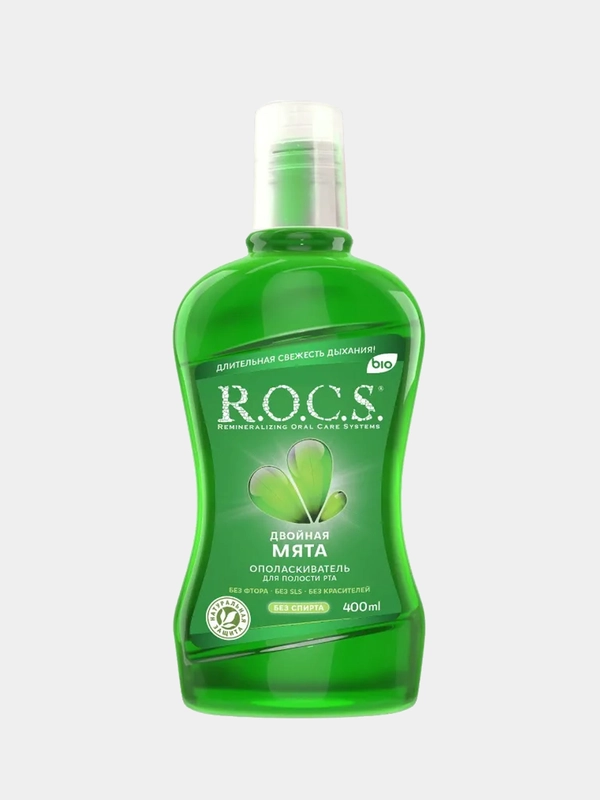 Ополаскиватель для полости рта R.O.C.S. "Двойная мята", 400 мл