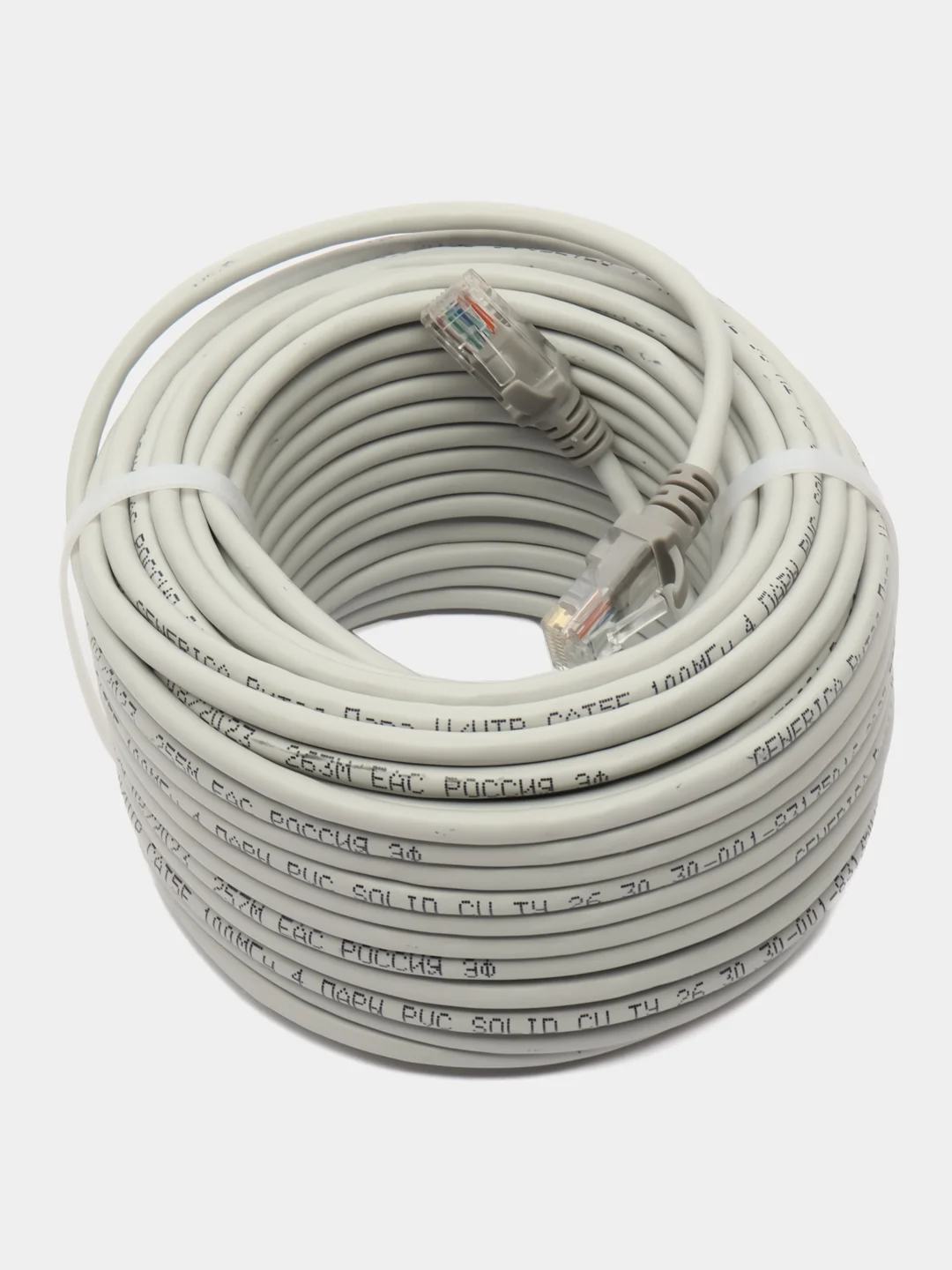 ПАТЧ-КОРД RIPO STANDART UTP4 CAT 5E, CU, RJ45, 25 M (СЕРЫЙ) 003-300129