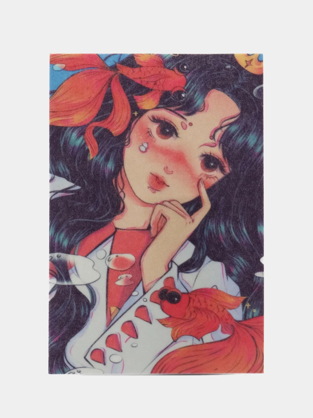 Коралловый стикеры в стиле аниме, 50 штук, 6х4 см