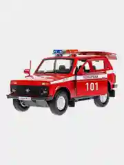 Игрушка Технопарк "ПОЖАРНАЯ ЧАСТЬ", машина и ворота